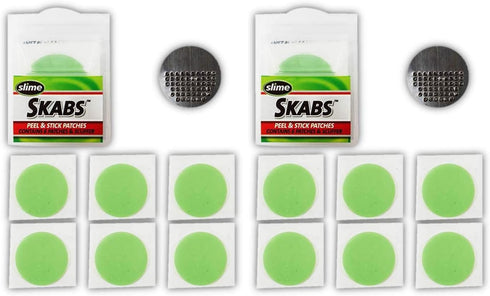 Slime 20040 SKABS Pre-Glued 1" Patch Kit - Two Pack (6 Patches and 1 Scuffer per Kit)...