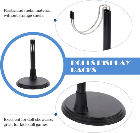 2 Sets Doll Stand Displaying Stand Doll Holding Rack Practical Doll Bracket Dolls Display Racks Doll Display Rack Doll Holders Doll Support Doll F...