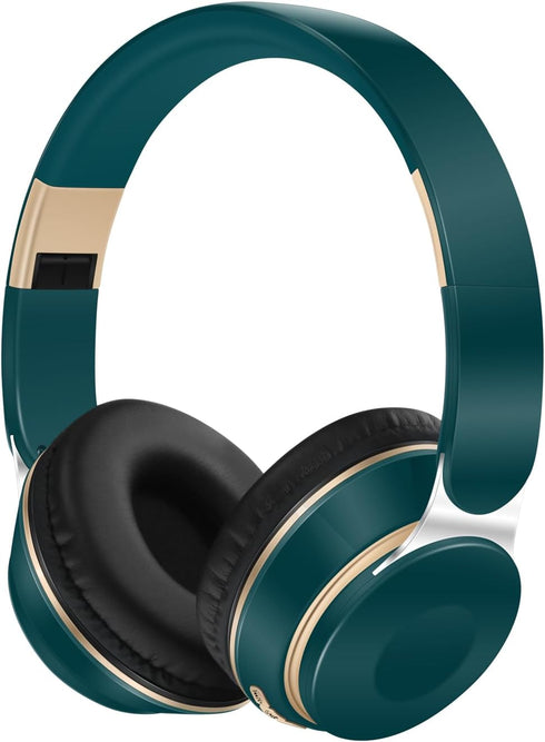 RAT TAIL Bluetooth Headset, Chat- Comfortable Over Ear Stereo Wireless Headphones with Mic, Soft Earmuffs/Foldable/SD/TF/FM Radio, 20H Playtime, G...