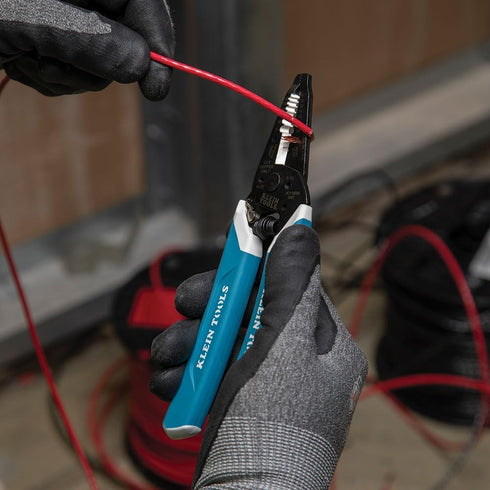 Klein Tools K11095 Klein-Kurve Wire Stripper and Cutter, for 8-18 AWG Solid and 10-20 AWG Stranded Wire...