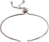 FASHEWELRY 20 Strands Adjustable Brass Bracelet Slider Extender Chains with Rhinestone Ends 8-5/8"(22cm) Real Rose Platinum Plated for DIY Jewelry...