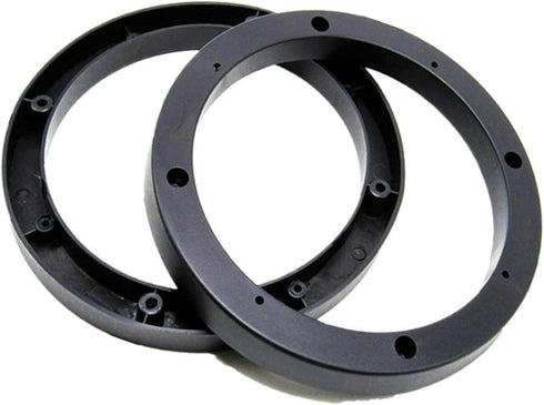 Saim 6.5" Dia Universal Black Plastic Speaker Spacer Adaptor Ring Mounting Bracket Fit ABS Car Stereo Speaker Spacers (2 Pcs)...