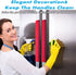 Volecy Refrigerator Door Handle Covers, Set of 5 Washable Red Cloth Decorations Keep Kitchen Appliance Clean for Fridge Microwave Stove Bathroom Handles Keep Off All Stains Dust Dirty Fingerprint