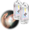 2 Pack USB Mini LED Lantern, Waterproof EDC Keychain LED Flashlight for Camping, Rechargeable Battery Small Stick Lamp Maglite Puck Dog Collar Tor...