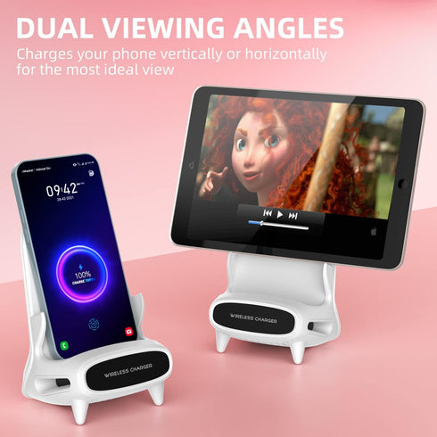 Gifts for Men,Birthday Gifts for Women,15W Fast Qi Wireless Charger Stand with Amplifying Sound Design, Unique Gifts for Him Her Dad Husband Boyfr...