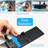 Car Rearview Mirror 12 Inch HD Glass Anti Glare Clip On Panoramic Wide Angle Car Interior Rear View Mirror Accessories for Car SUV Trucks (Blue)...