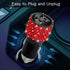 OTOSTAR Dual USB Car Charger, 4.8A Output, Bling Crystal Diamond Car Decorations Accessories Fast Charging Adapter for iPhones Android iOS, Samsun...