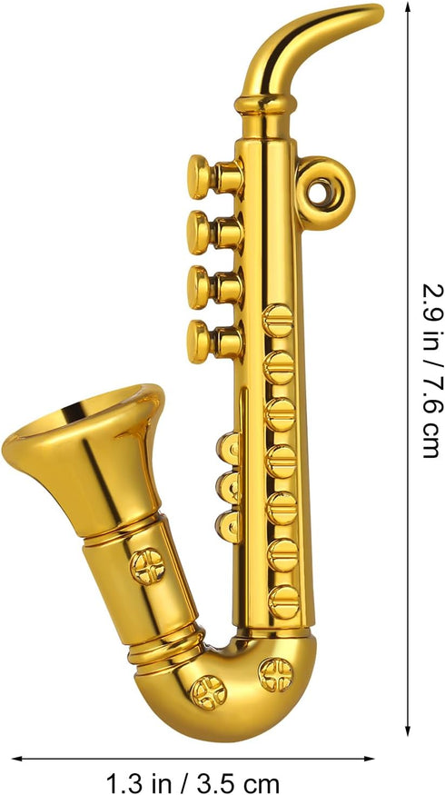 9 PCS Miniature Saxophone Mini Saxophone Model Miniature Musical Dollhouse 1: 12 Mini...