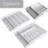 Smart Design Expandable 5 Compartment Plastic Drawer Organizer - Non-Slip Lining and Feet - BPA Free - Utensils, Flatware, Office, Personal Care, ...