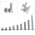 100Pcs/Bag M3 Machine Screws,9Types M3 Flat Head Stainless Steel SS304 Machine Countersunk Screw Bolt Fastener(M3x5)...