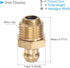 Brass Straight Grease Fitting, | M10x1mm Metric | Hydraulic Grease Nipple - (Applications: for Replacing Missing or Broken Oil Fitting), 20-Pieces...