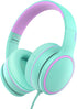 RORSOU R10 On-Ear Headphones with Microphone • Lightweight Folding Stereo Bass Headphones • with 1.5M No-Tangle Cord • Portable Wired Headphones •...