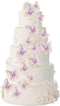 Set of 66 Pack Purple Gold Cupcake Toppers Mixed Size&Colour 3D Butterfly Cake Picks Decorations with Dot Glue and Support Stick for Girl Women We...
