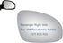 Side Mirror Glass fit for Volkswagen VW Passat Jetta Rabbit GTI Eos R32 Convex Glass Passenger Right Side RH Non Heated Including Adhesive...
