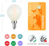 Frosted E12 LED Light Bulbs 25-Watt Equivalent, Warm White 2700K, 2W G15/G50 Globe LED Bulb for Beside Lamp Ceiling Fan Pendant Lights Chandelier ...
