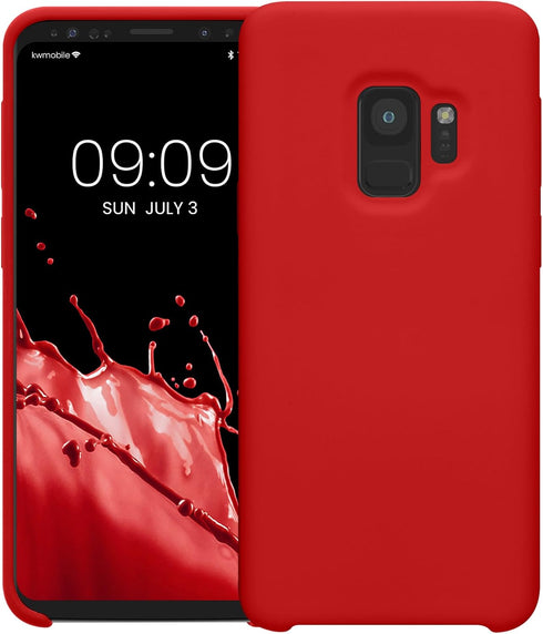 kwmobile Case Compatible with Samsung Galaxy S9 Case - TPU Silicone Phone Cover with Soft Finish - Classic Red...
