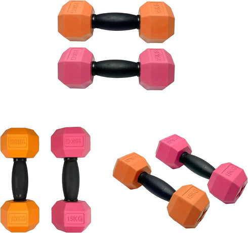 Friends Forever Dog Chew Toy, Interactive Treat Dispensing Toys, Dog Puzzle Fun Indoor Play, Non-toxic Durable Natural Rubber, Pink/Orange 2 Piece...