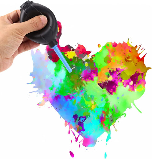8 Pcs Alcohol Ink Blending Tool Set Including 6 Pcs Water Color Brush Pen 2Pcs Ink Air Blower for DIY Paint Tools Water Color Brush Pen Card Makin...