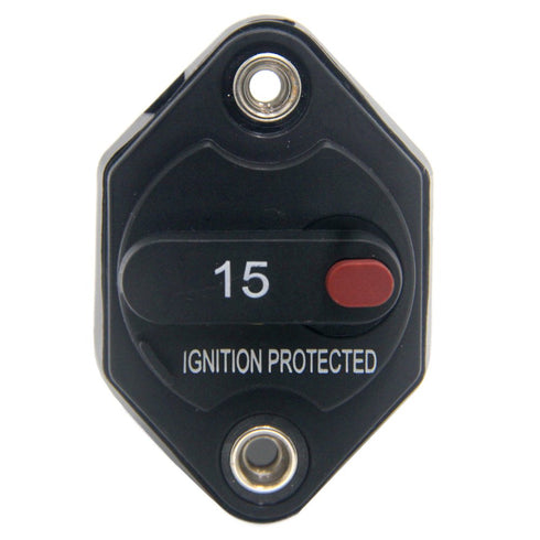 ZOOKOTO 15A Circuit Breaker Fuse Inverter with Manual Reset Button for Auto Truck RV Marine Trailer Waterproof 12V-32V DC 15 Amps...