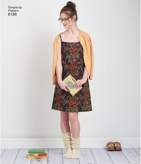 Simplicity 8186 Frock and Slip Dress Sewing Pattern for Women by Dottie Angel in Sizes P5 (12-20)...