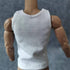 1/6 Custom Scale T-Shirt Sleeveless Vest Clothes for 12" Male & Female Action Figure Doll Clothes Toy (Black + White)...