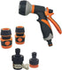 High Pressure 8 Pattern Adjustable Foam Sprayer Kit with for Car Washing & Home Cleaning Set of 5...