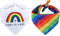 Tinsow 2 Pcs Dog Bandanas Gay Pride Rainbow Bandanas Cotton Handkerchiefs Party Supply Pet Bandana...