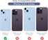 Maxdara for iPhone 14 Case & iPhone 13 Case with Slide Camera Cover & Built-in 360° Rotating Ring Kickstand & Glass Screen Protector Protective Co...