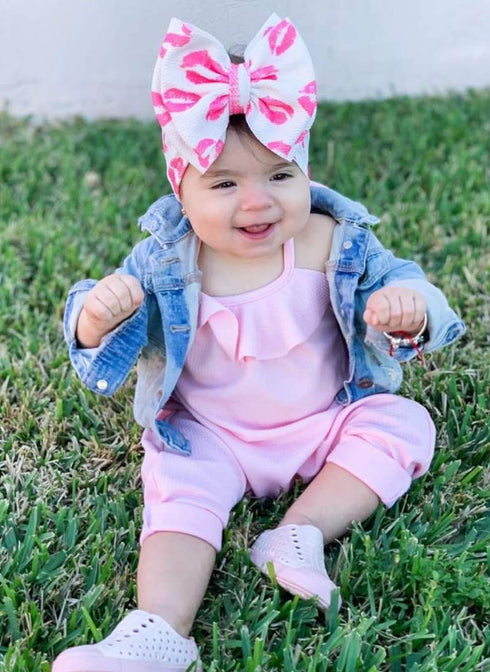 KIDOCHEESE Oversized Headbands with Large Hair Bows, Elastic Nylon Hairbands and Head Wraps for Baby Girls, Newborns, Infants, and Toddlers...