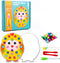 shenhailan Montessori Wooden Clip Bead Board Game Fine Motor Skills Toys for Boys and Girls 3 4 5 Years Old (Chicken) MC-189...