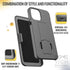 for Apple iPhone 15 Pro Max Case with Belt Clip Holster, Kickstand Slim Cover Phone Case for iPhone 15 Pro Max - Black......