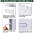 Eurmax Instant SunWall for 10x10 Pop up Canopy, Canopy Half Walls, Outdoor Instant Canopies,Canopy Tent Sidewalls,1 Pack Half Sidewall Only?White?...