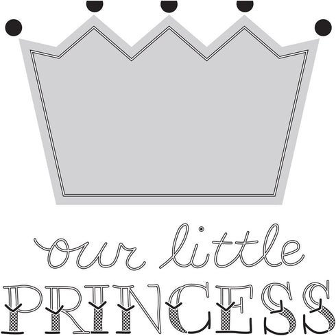 Dimensions Our Little Princess' Photo Frame Embroidery Kit, 5'' x 5''...