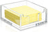 Acrylic Sticky Note Holder 3.94 x 3.94 Clear Acrylic Notepad Holder Acrylic Sticky Note Dispenser Sticky Notepad Holder for Desk Organizer Office ...