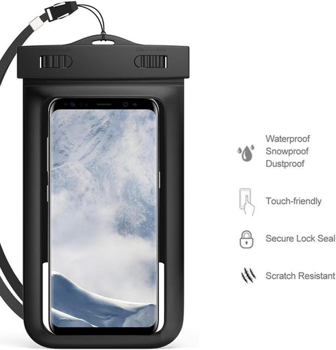 Waterproof Cellphone Dry Bag w/Armband Compatible for Samsung Galaxy S21+ S20+ / Note 20 10 / A11 A31 A51 A71 F41 M11 M21 M31 / OnePlus 8T Nord/No...