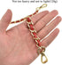 HAHIYO Metal Plus Synthetic Leather Purse Chain Strap Length 31.5 Inches Red Gold for Shoulder Cross Body Sling Purse Handbag Clutch Replacement C...
