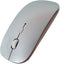 Bluetooth Mouse for Laptop/Tablet/iPhone/Android PC,Rechargable Quiet Slim Mice Compatible with Windows/Linux,Silver...