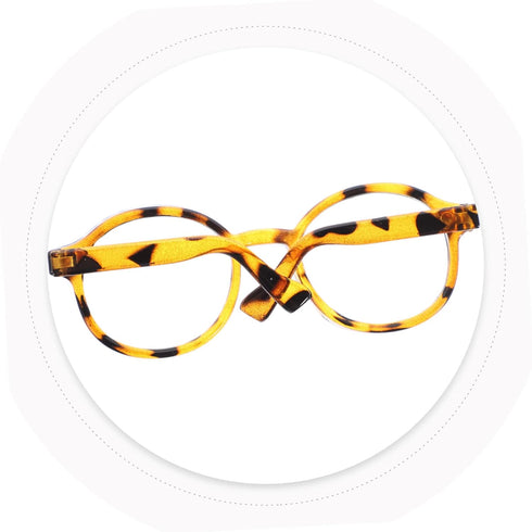 Toyvian 2pcs Doll Glasses Clear Glasses for Kids DIY Doll Supplies Kids Round Glasses Retro Glasses Decorative...