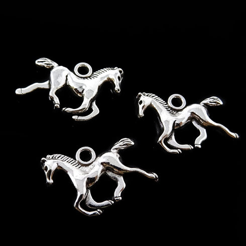 Honbay 60PCS Antique Silver Alloy Western Cowboy Charms Pendants Cowboy Boot Horse Hat Charms for Earrings Bracelet Necklace Jewelry Making (3 Sty...