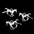 Honbay 60PCS Antique Silver Alloy Western Cowboy Charms Pendants Cowboy Boot Horse Hat Charms for Earrings Bracelet Necklace Jewelry Making (3 Sty...