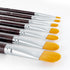 Transon 7pcs Artist Filbert Paintbrush Set for Acrylic Watercolor Gouache Oil and Body Painting...