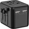 LENCENT Universal Travel Adaptor Plug with 2 USB Ports, International Power Adapter with UK/USA/EU/AUS Plug, Mini & Compact, All-in-One Worldwide ...