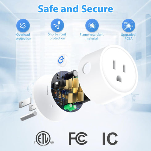 Matter Smart Plug, Homekit Supported, Smart Outlet Works with Siri, Alexa & Google Home, WiFi Outlet Smart Home with Remote Control, Timer & Sched...