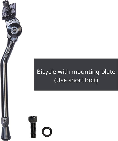 N+1 Bike Kickstand -Adjustable Aluminum Alloy Center Mount Bike Kickstand for 20"-28" Inch Mountain Bikes, Road Bikes, BMX, MTB, and Kids’ Bicycle...