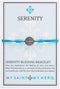 My Saint My Hero - Serenity Blessing Bracelet - Silver-Tone Medal on Turquoise Cording...