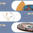 Elecrelive Teardrop Wood Earring Making Kit 36pcs Western Style Printed Earring Charms Big Boho Vintage Wood Pendants with Cowhead Turquoise Cross...