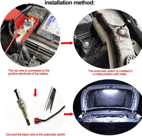 Under Hood LED Light Kit, Universal Waterproof Engine Inspection Strip Lamp with Automatic On/Off for Truck Cargo Pickup SUV RV Boat...