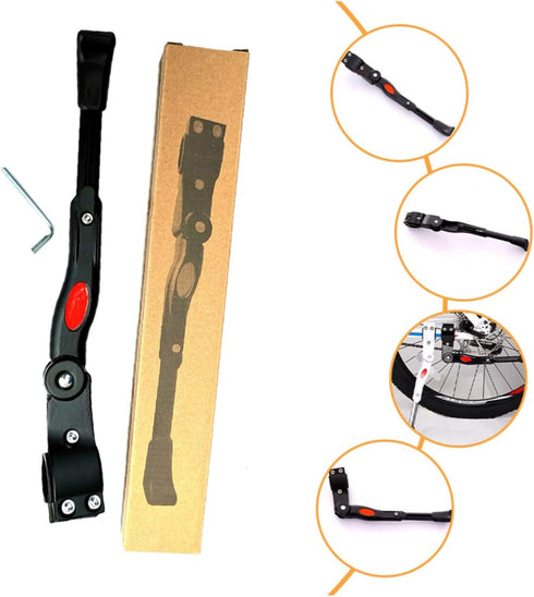 1 Set Bicycle Kickstand Nishiki Bike Support Bracket Bicycles Kick Stand Kids Bicycles Adjustable Bike Kickstand Bike Kick Stand Child Aluminum Al...