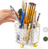 Pen Holder for Desk, 6 Slots 360° Degree Rotating Desk Organizers - Pencil Pen Organizers for Desk - Pencil Holder for Desk - Pencil Cup Pot for O...