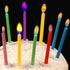Birthday Cake Candles Happy Birthday Candles Colorful Candles Holders Included (24pcs)...